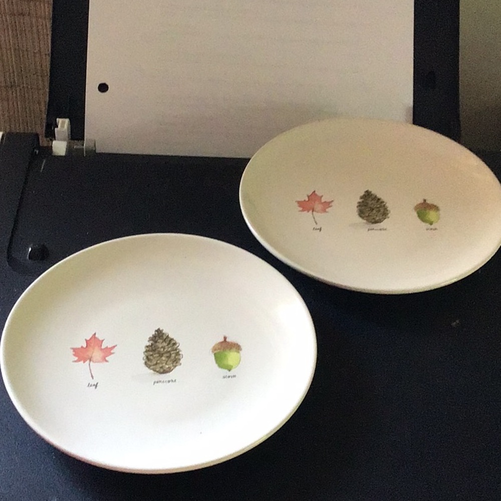 Rae Dunn fall appetizer plates